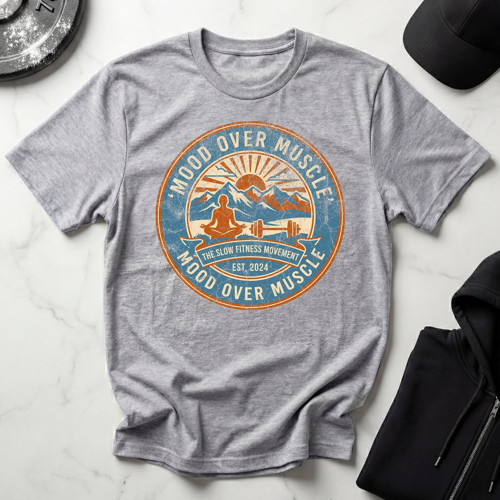 Mood Over Muscle Grunge Vintage Gym T-Shirt