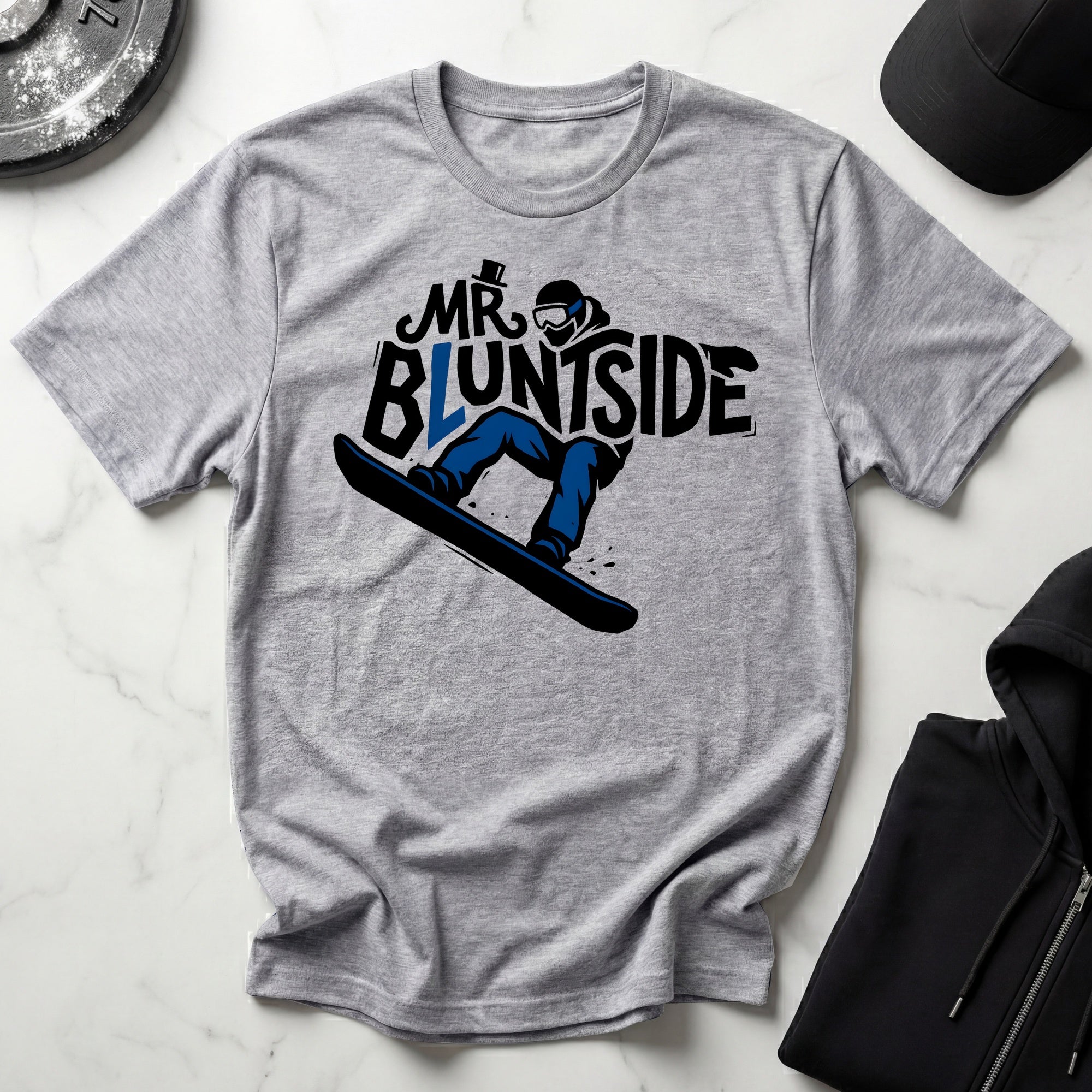 Mr Bluntside Snowboarder Gym T-Shirt