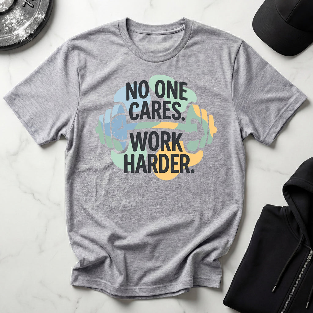 No One Cares Work Harder Gym T-Shirt