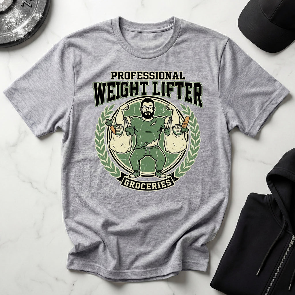 Professional Weight Lifter Groceries Gym T-Shirt