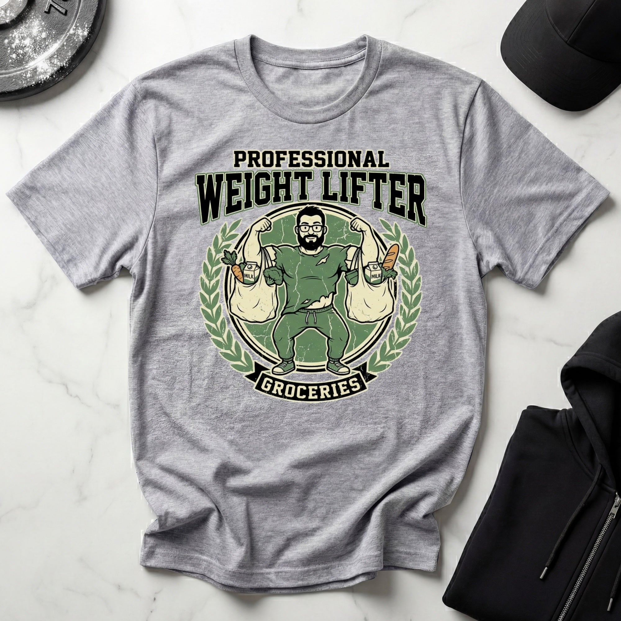 Professional Weight Lifter Groceries Gym T-Shirt