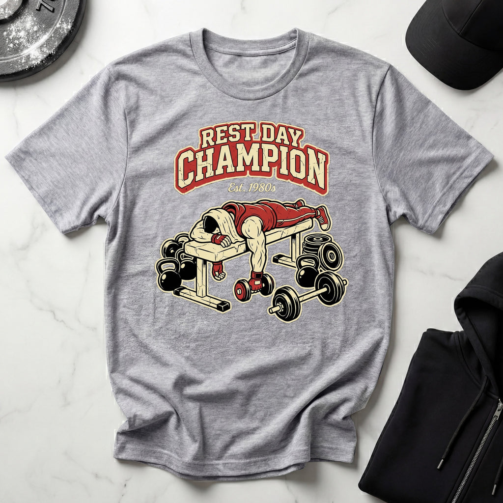 Rest Day Champion Gym T-Shirt