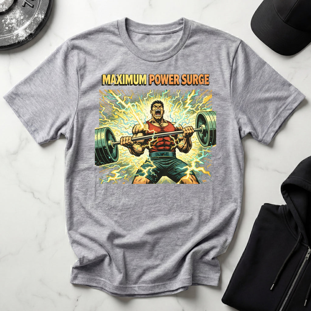 Retro Comic Maximum Power Surge Gymwear T-Shirt