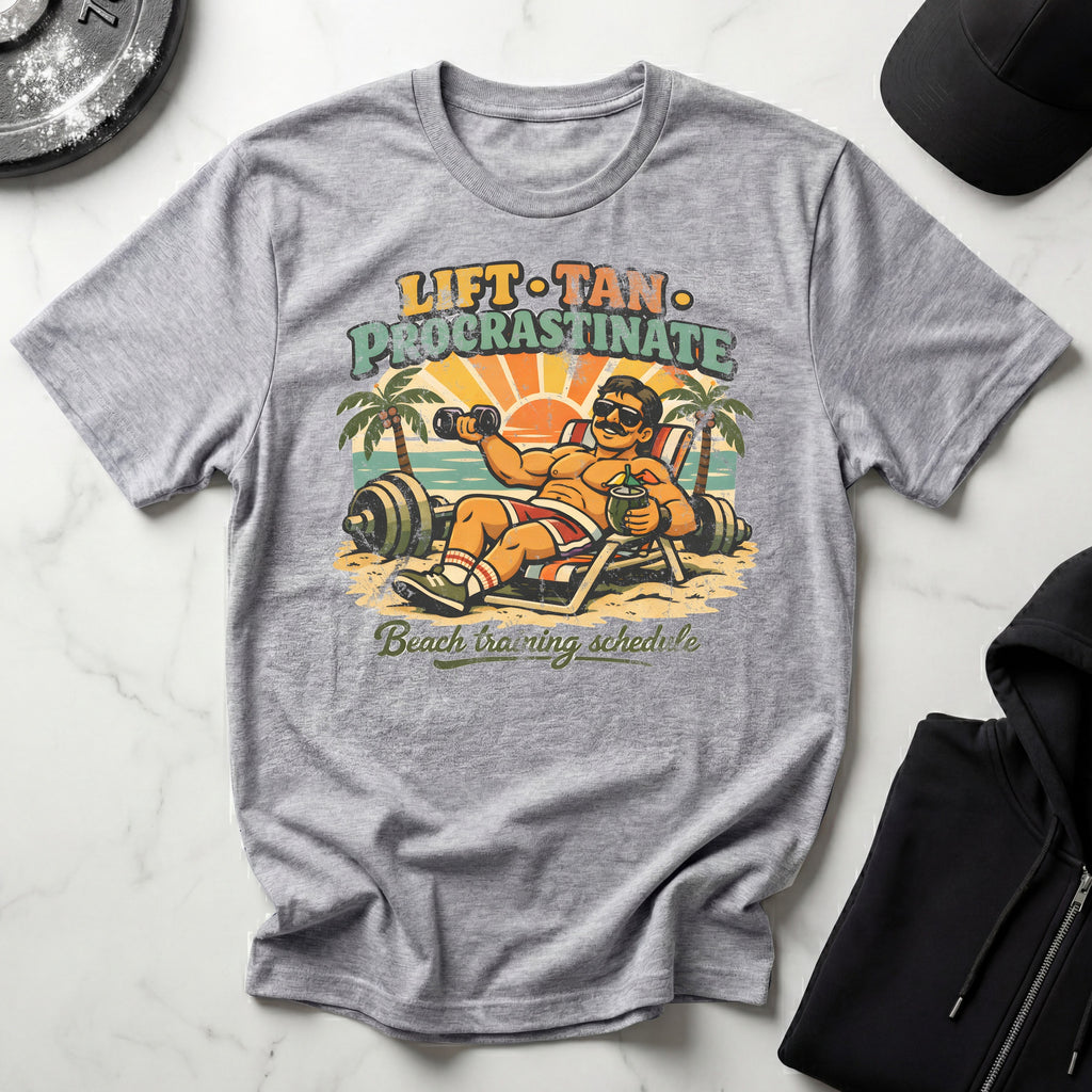 Retro Venice Beach Training Sequence Gym T-Shirt