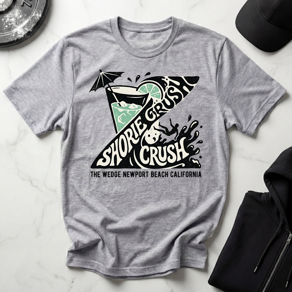 Shorie Crush The Wedge Surf Designer T-Shirt