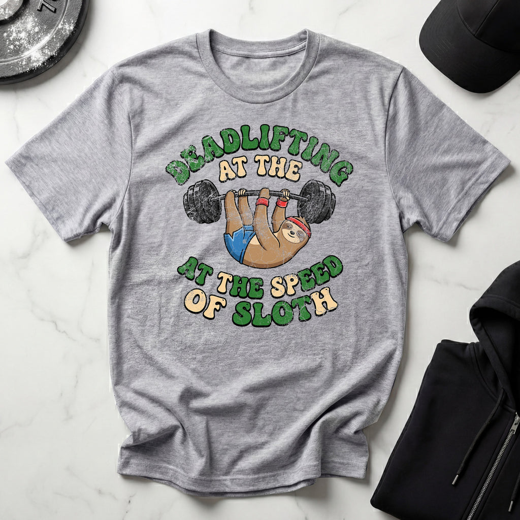 Deadlifting At The Speed of Sloth Vintage Gym T-Shirt