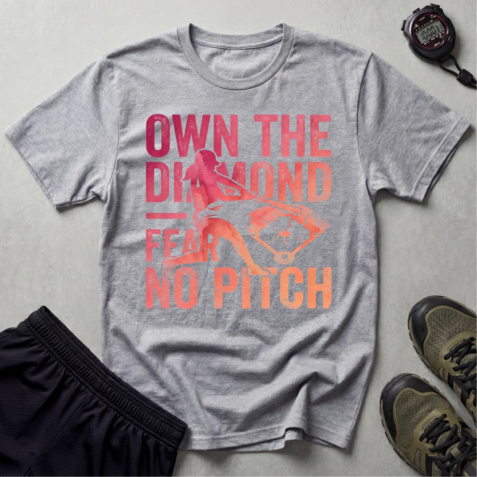 Softball Own The Diamond Gym T-Shirt