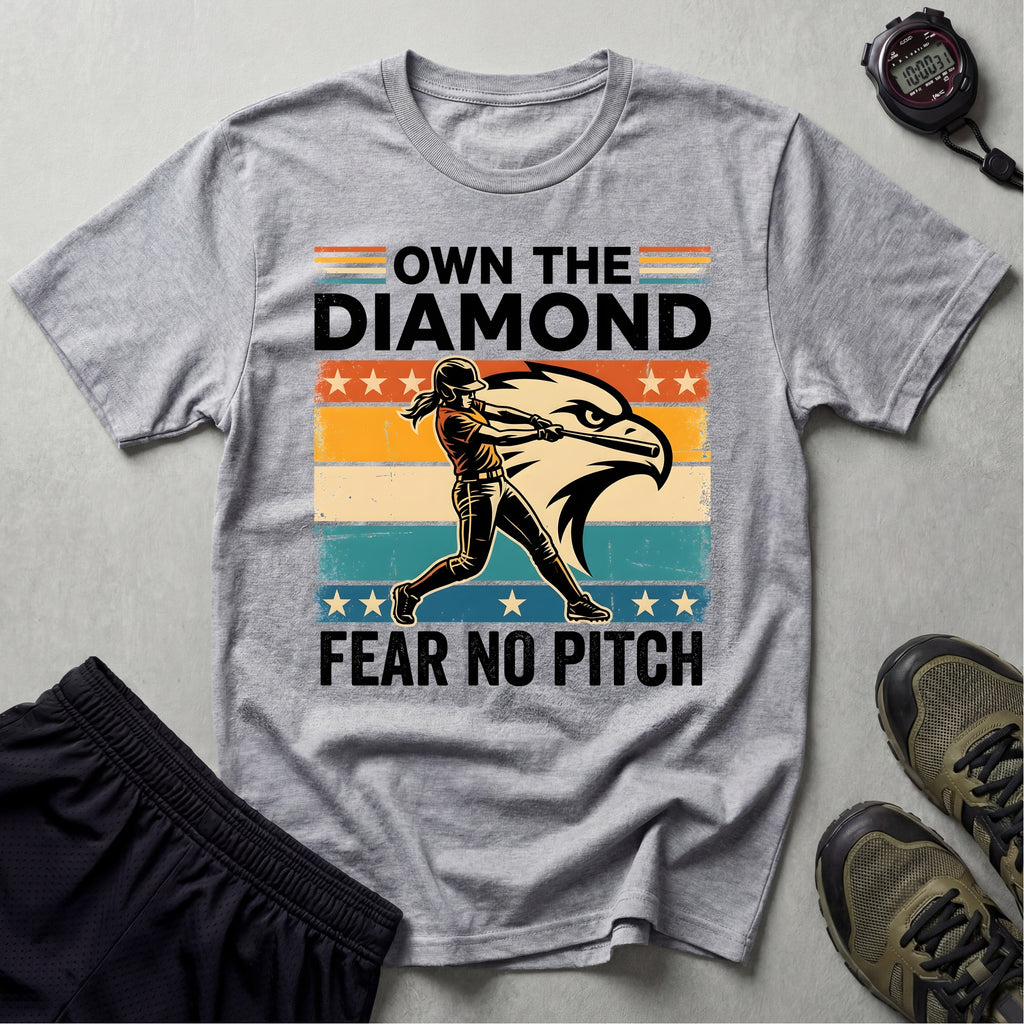 Fear No Pitch Softball USA Graphic T-Shirt