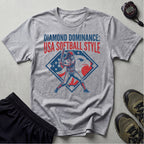Diamond Dominance Softball USA Style Gym T-Shirt