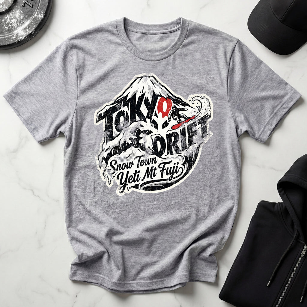 Mt Fuji Drift Snowboarding T-Shirt