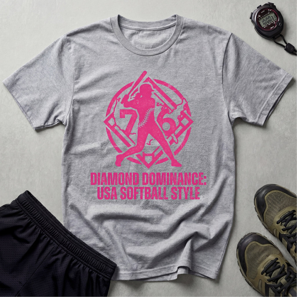 Diamond Dominance Softball USA Gym T-Shirt