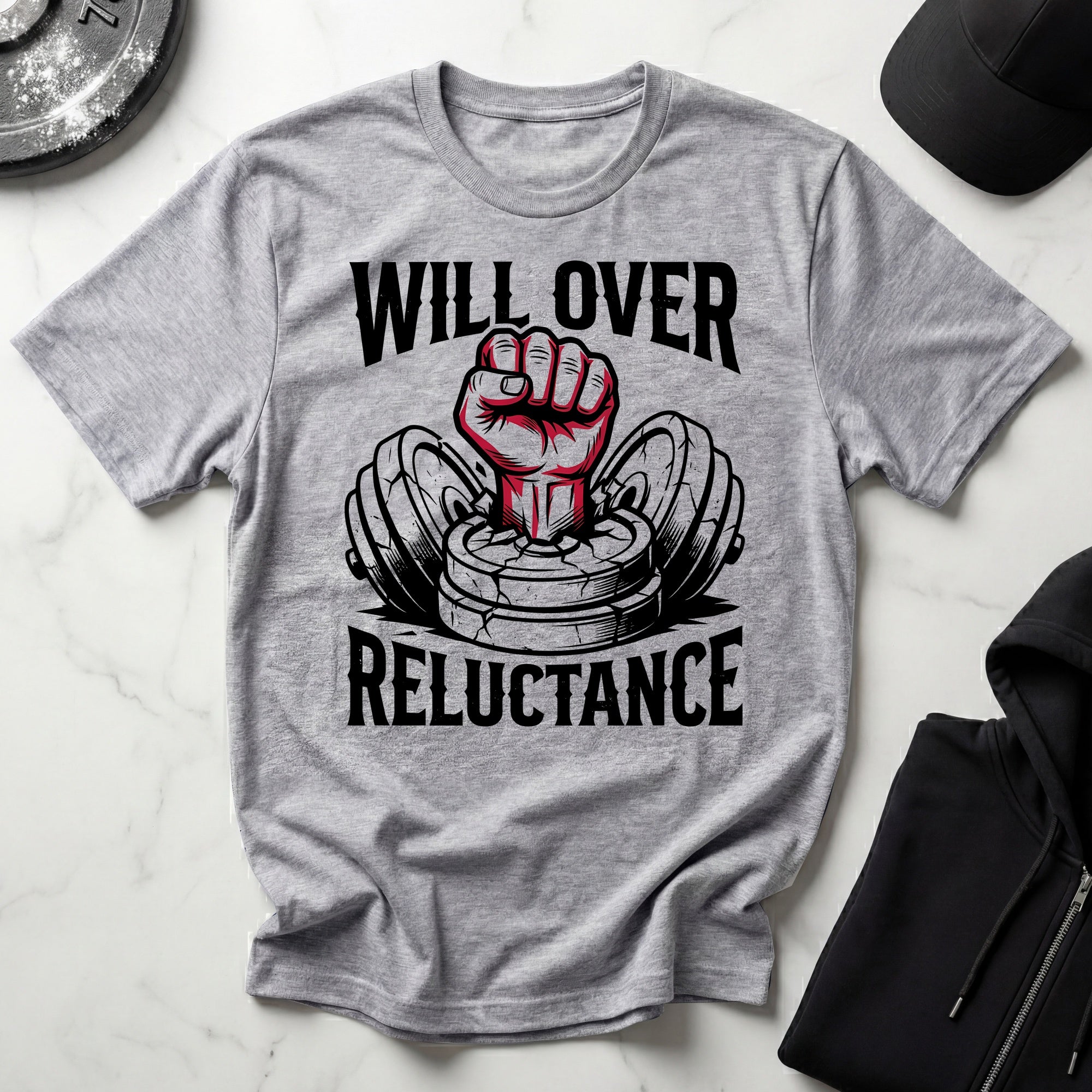 Will Over Reluctance Gym T-Shirt