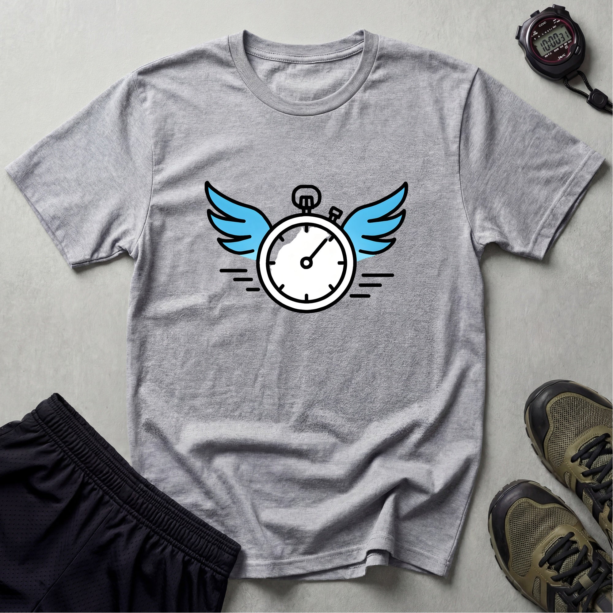 Clock with Wings T-Shirt