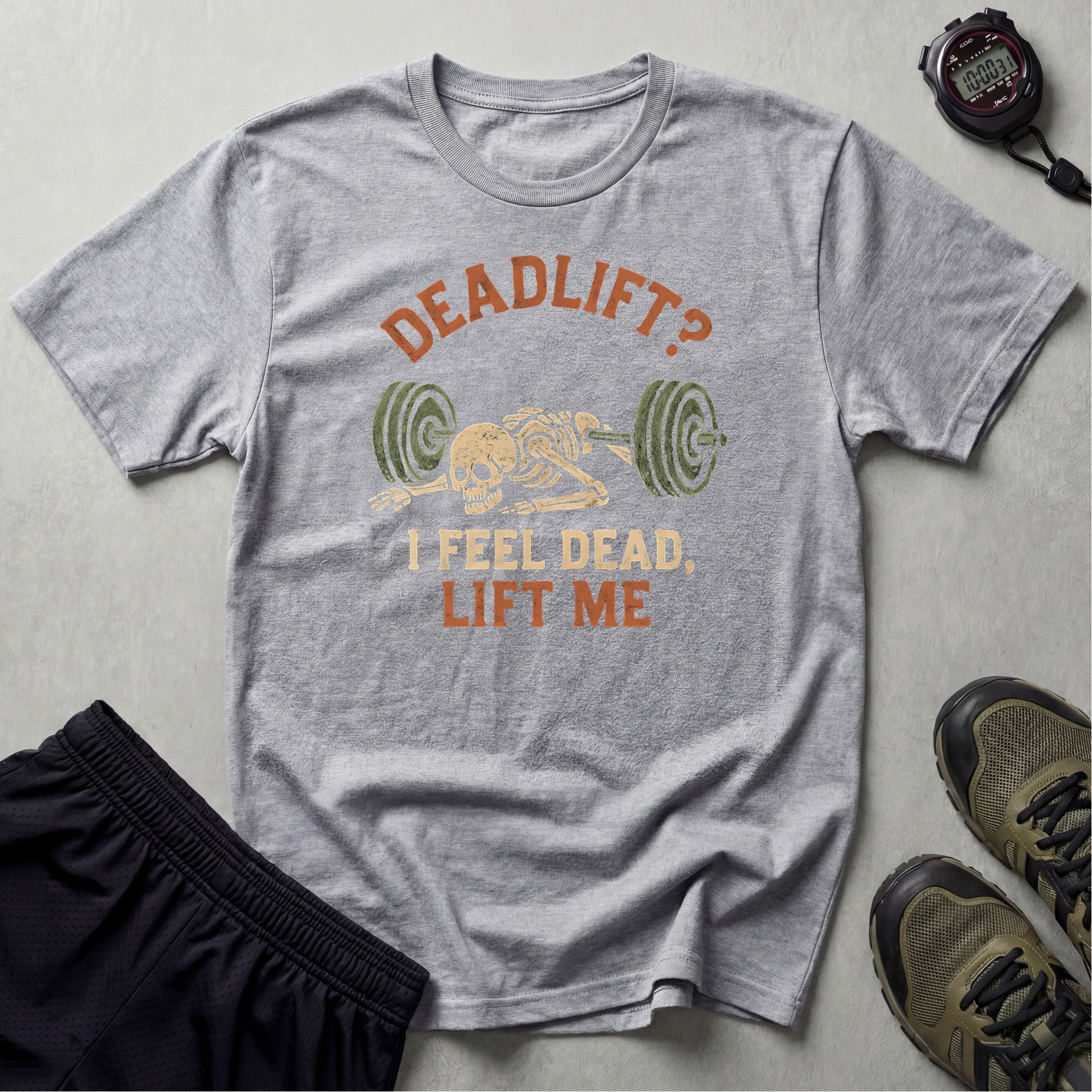 Deadlift Skeleton Meme T-Shirt