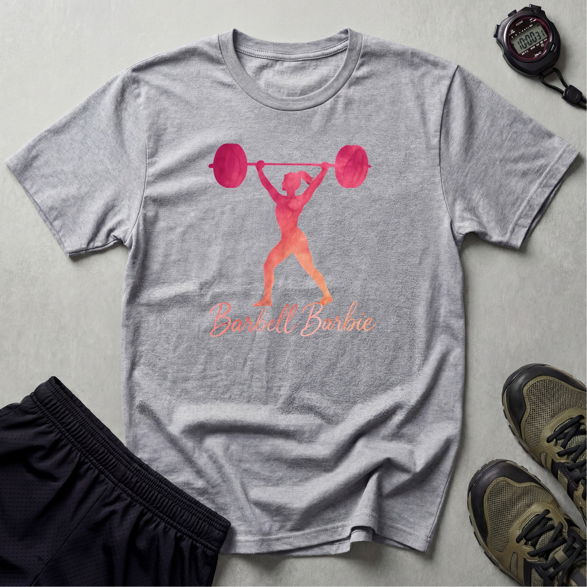 Barbell Barbie silhouette T-Shirt