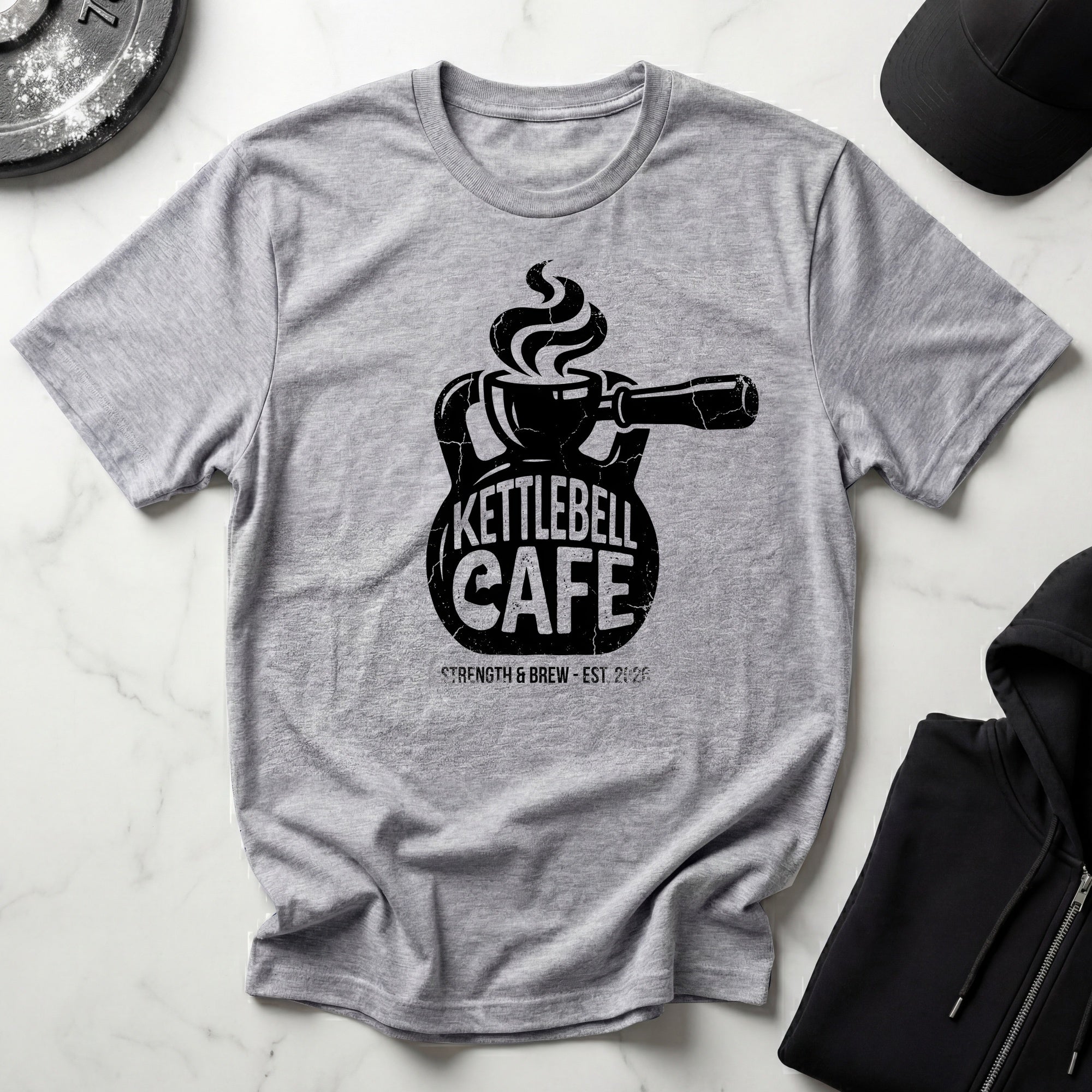 Kettlebell Cafe Designer Gymwear T-Shirt