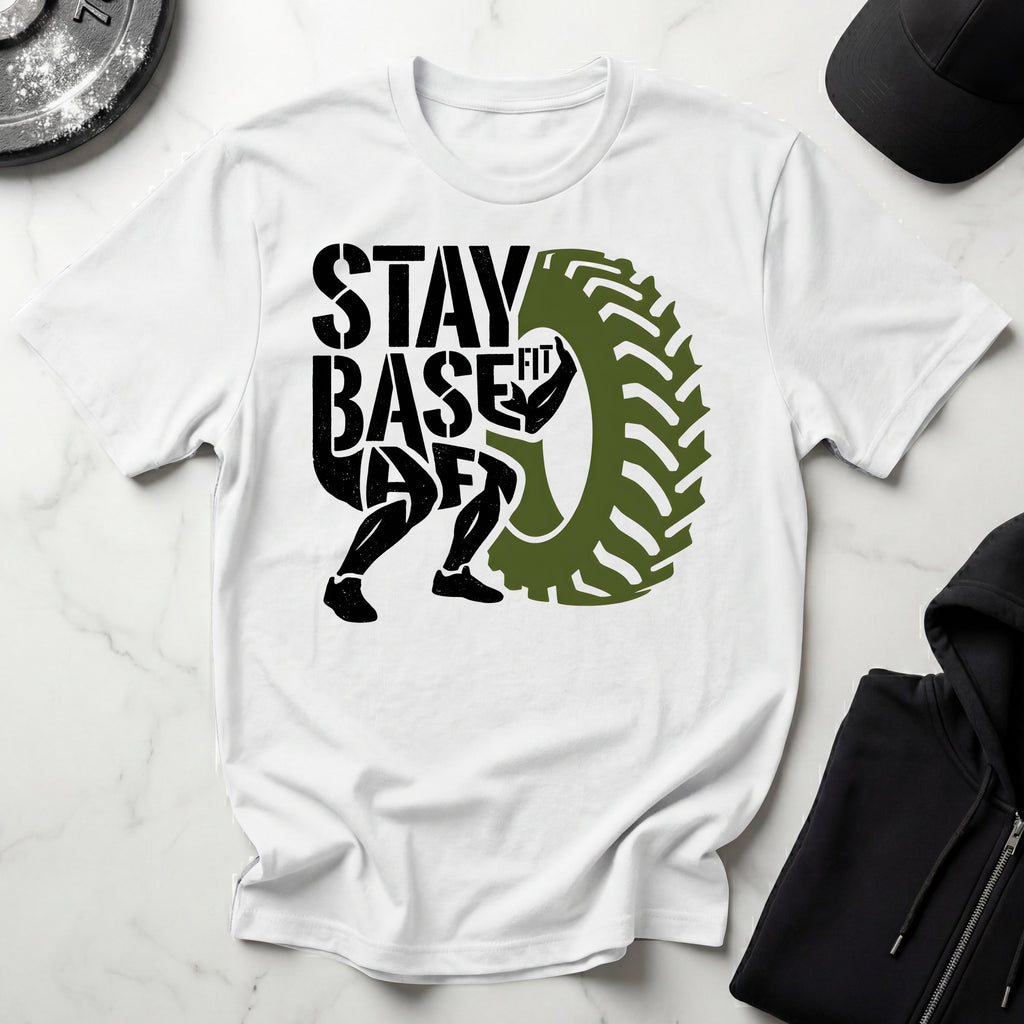 Stay Basefit Army Fitness Test Military Gymwear T-Shirt
