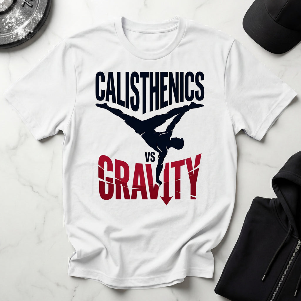 Calisthenics Vs Gravity Designer Gymwear T-Shirt