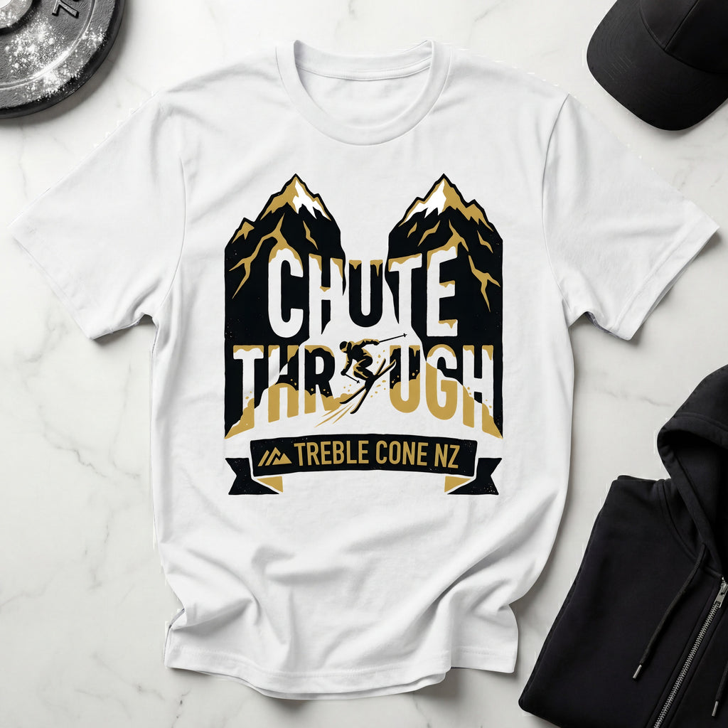Chute Through Treble Cone Ski T-Shirt