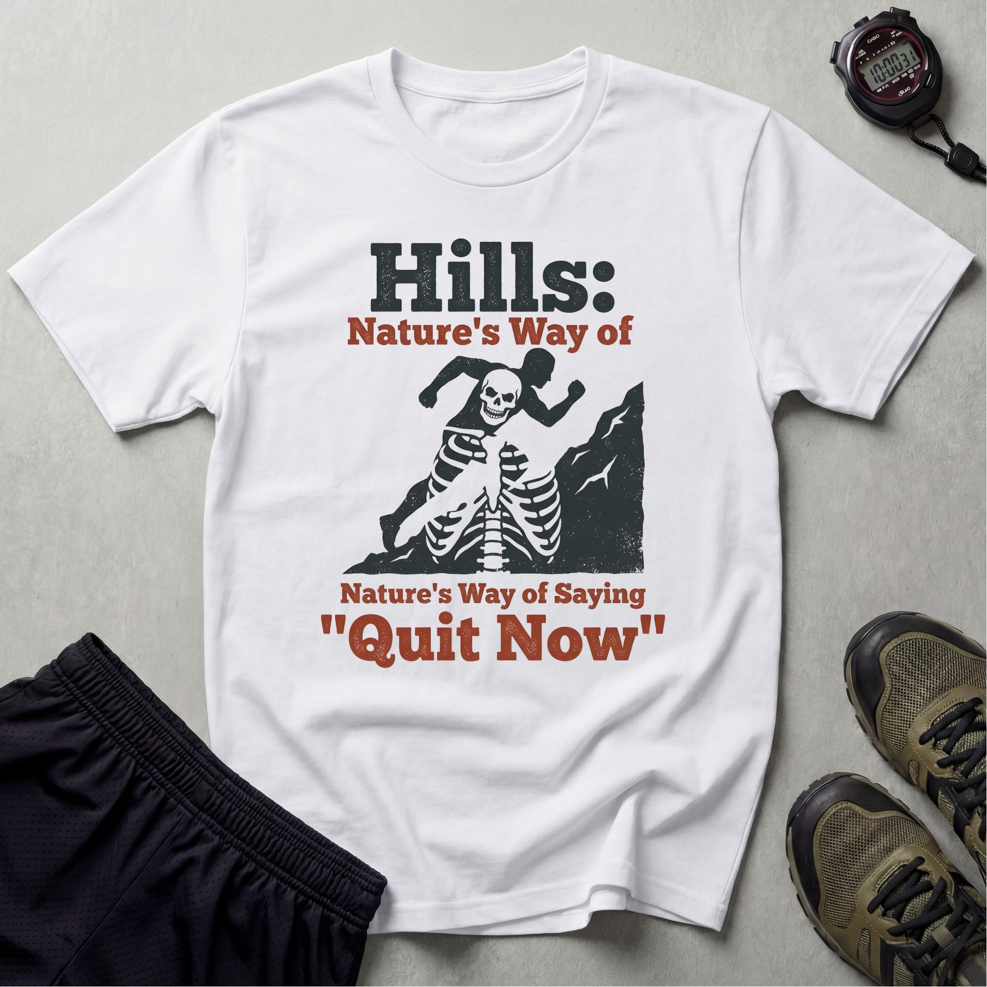 Cross Country Hills Quit Now Gym T-Shirt