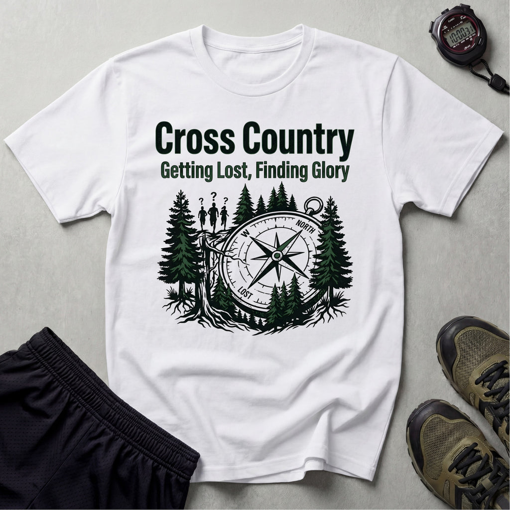 Cross Country Getting Lost Finding Glory Gym T-Shirt