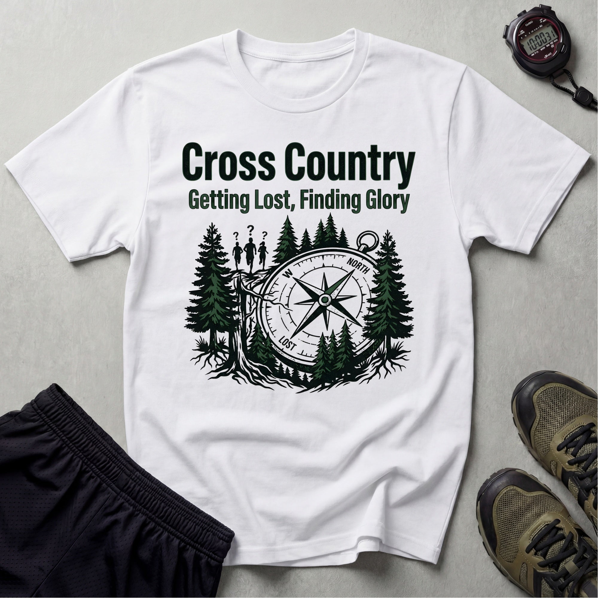 Cross Country Getting Lost Finding Glory Gym T-Shirt