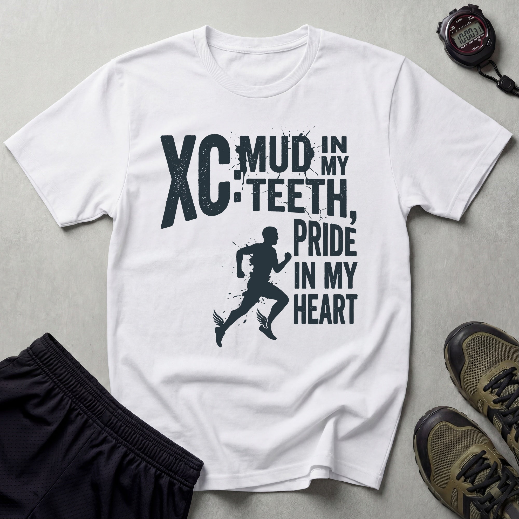 Cross Country Mud In My Teeth Gym T-Shirt