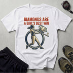 Softball USA Diamonds Are A Girls Best Win Gym T-Shirt