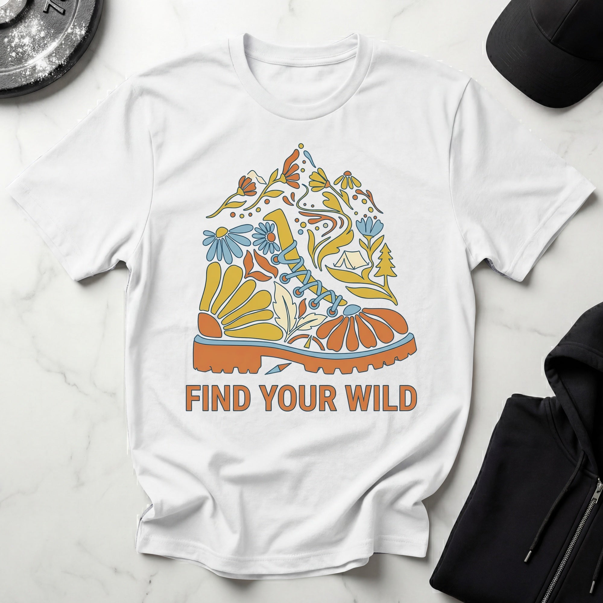 Retro Hiking Vintage Gym T-Shirt