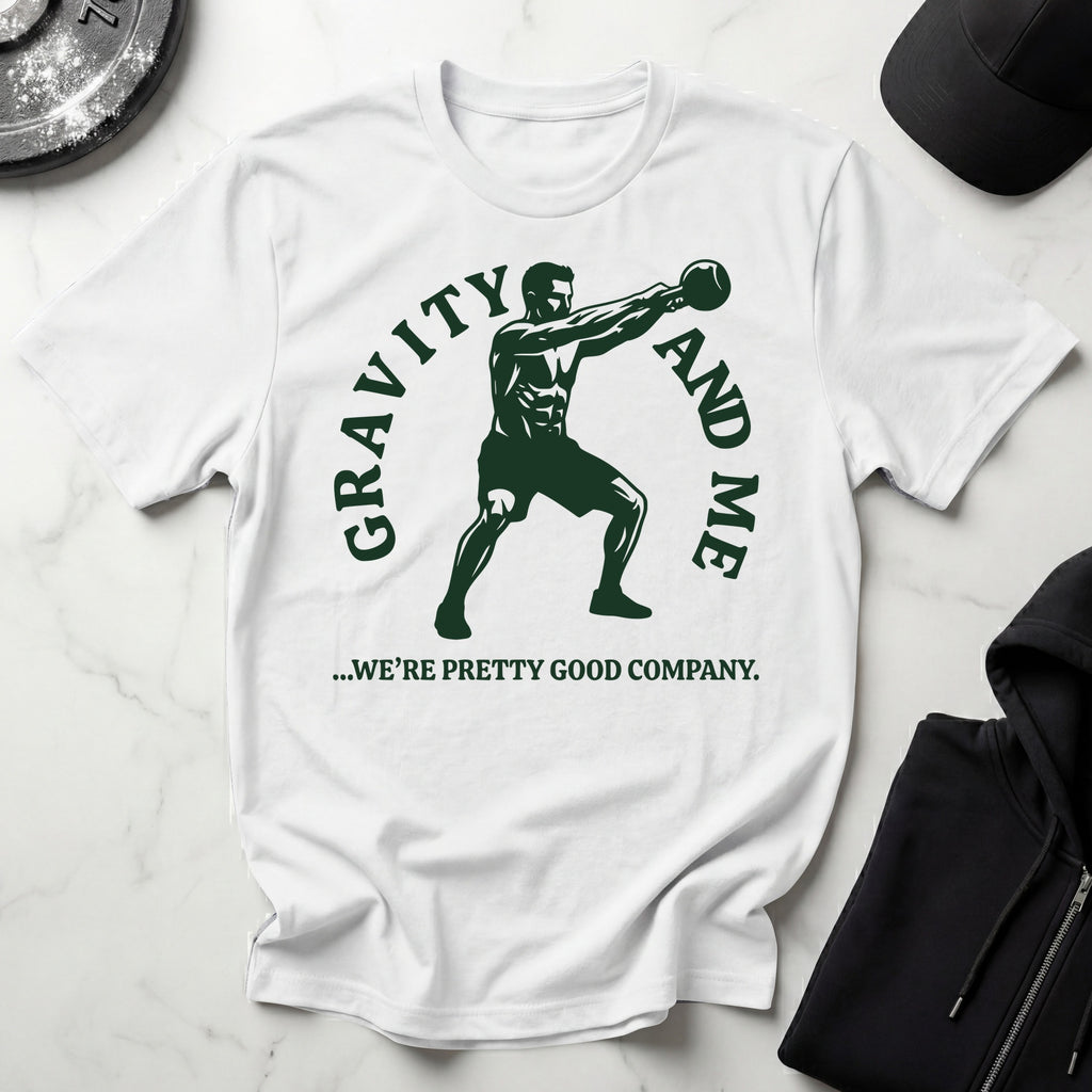 Gravity and Me Kettlebell Gym T-Shirt