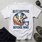 Gridiron Blitz Happens Defence Wins Gym T-Shirt