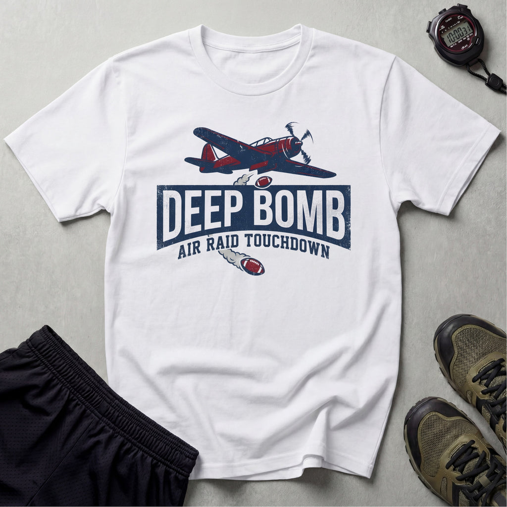 Gridiron Deep Bomb Touchdown Gymwear T-Shirt
