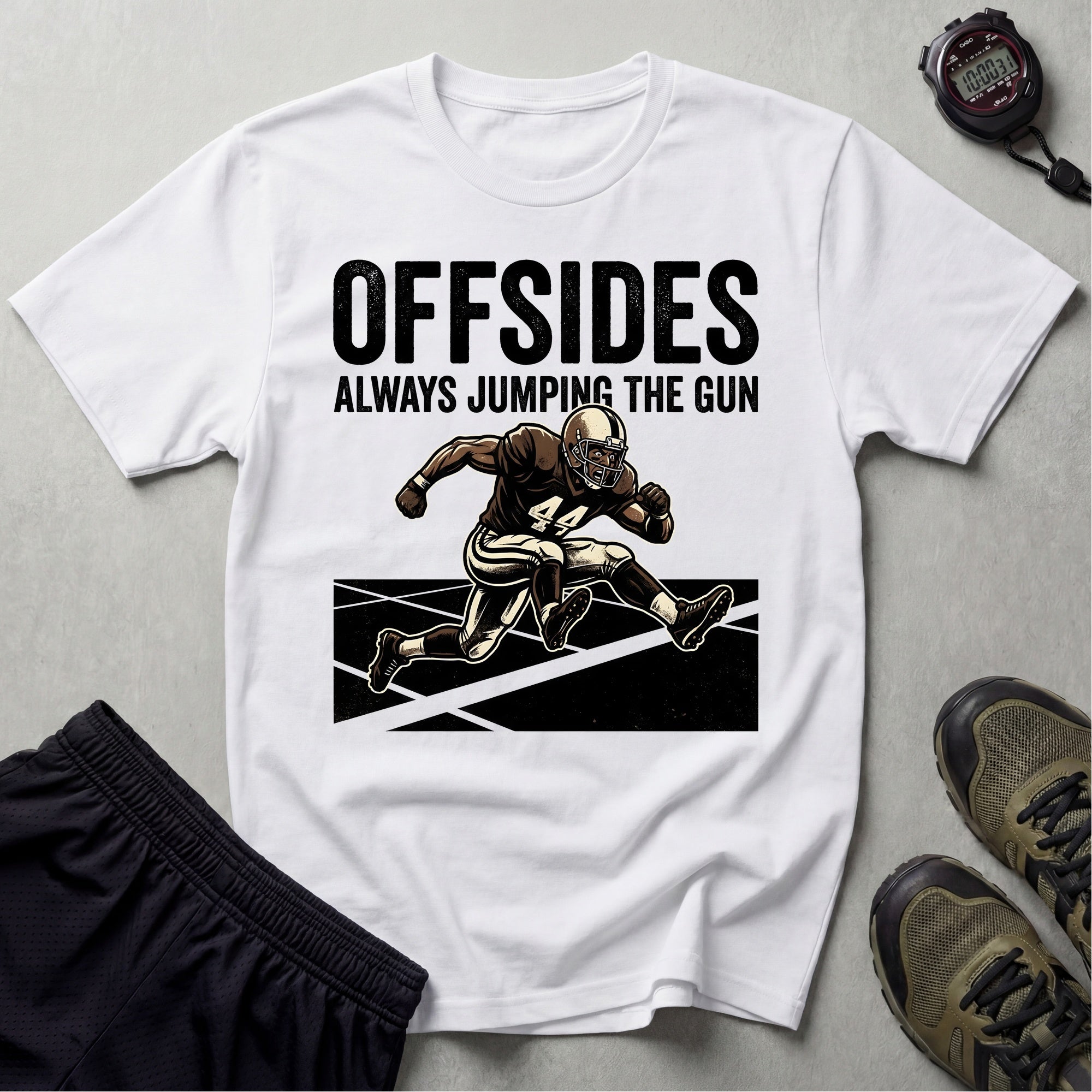 Gridiron Offsides Jump The Gun Gym T-Shirt