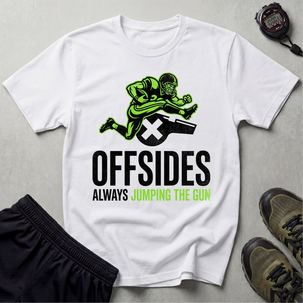Gridiron NFL Offsides Jumping The Gun Gym T-Shirt