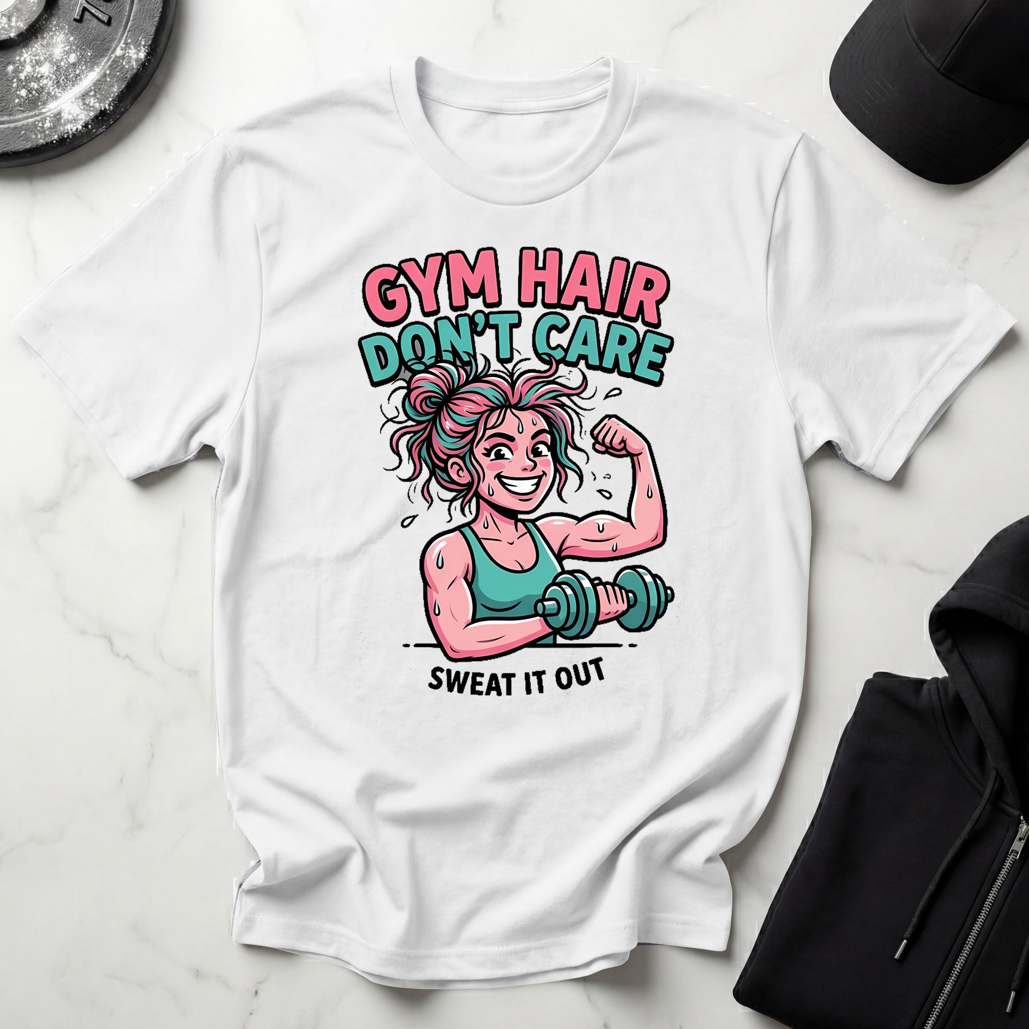Gym Hair Dont Care Gym T-Shirt