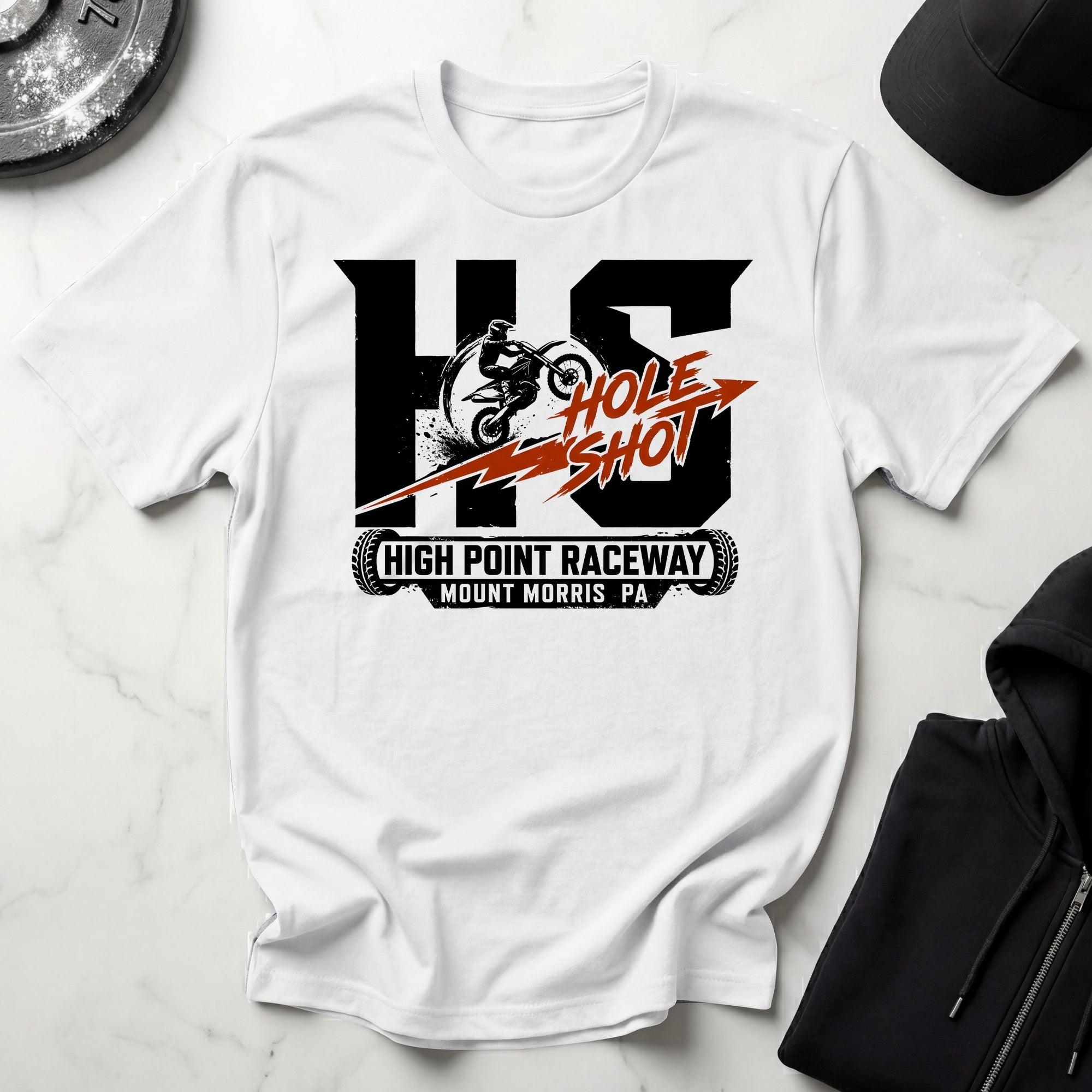 Hole Shot Dirt Biker Gymwear T-Shirt