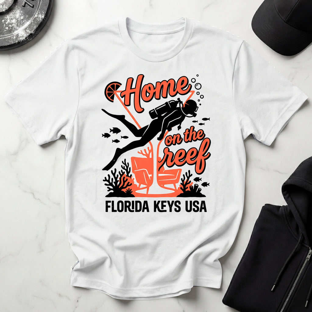 Home On The Reef Florida Keys Scuba T-Shirt