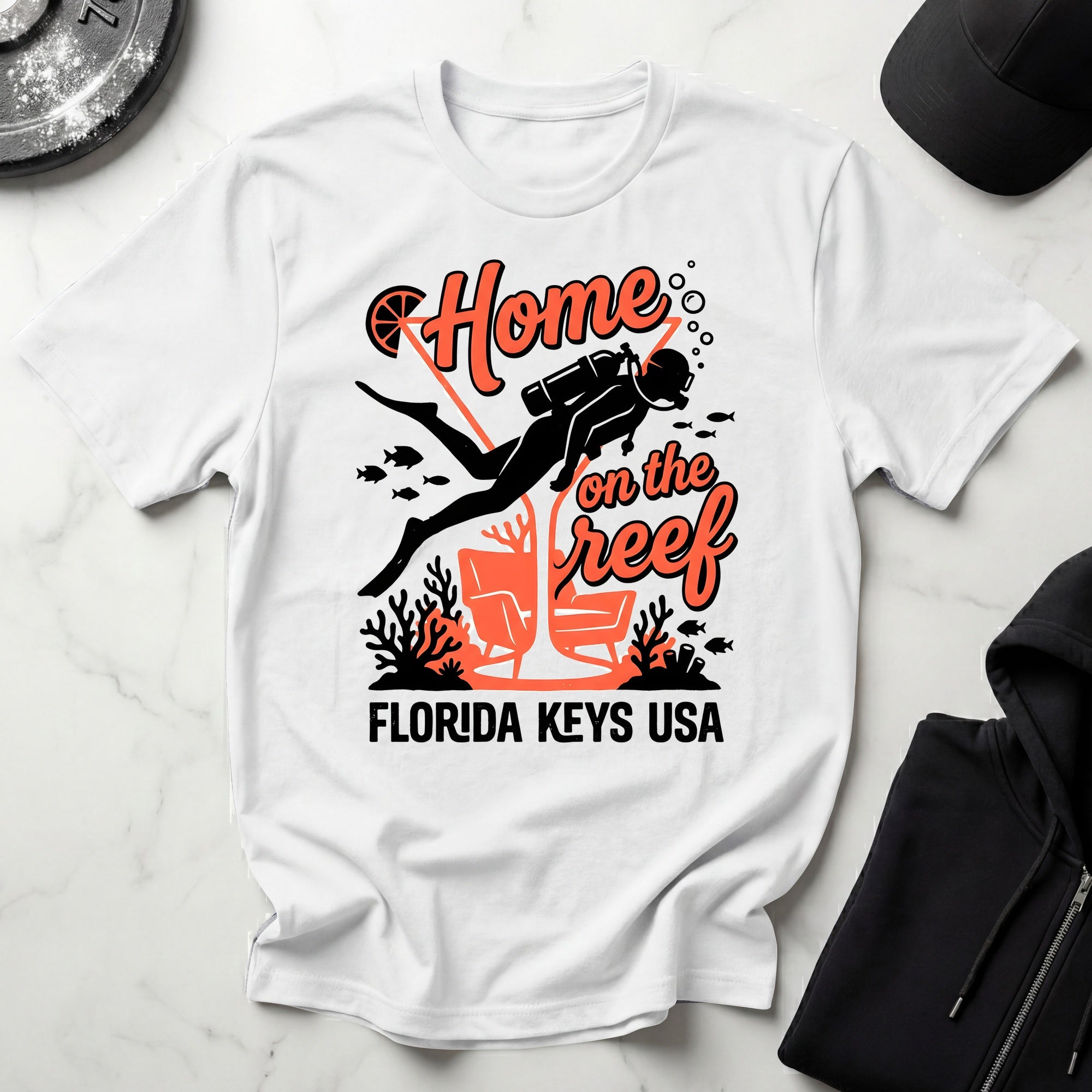 Home On The Reef Florida Keys Scuba T-Shirt