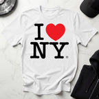 I Love NY Classic Black Designer Gymwear T-Shirt