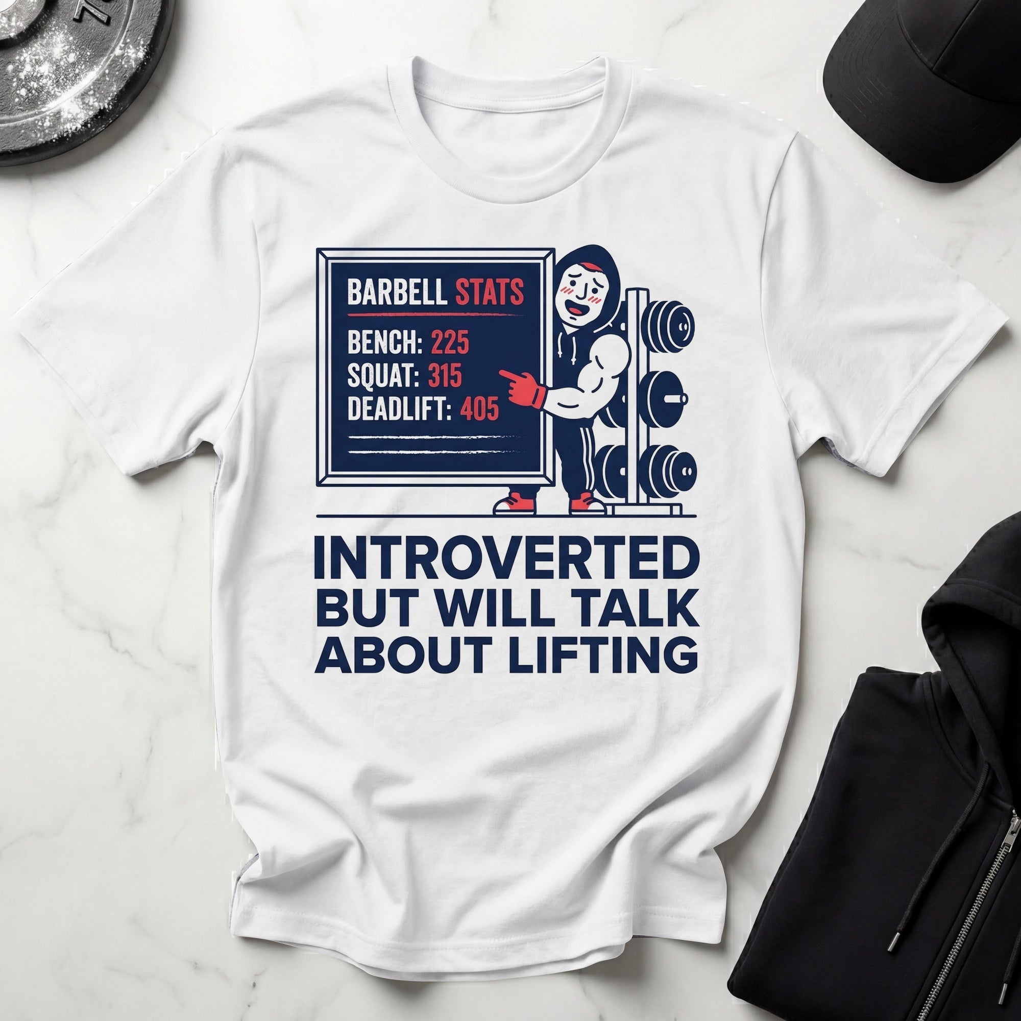 Introverted But Will Talk Lifting Gym T-Shirt