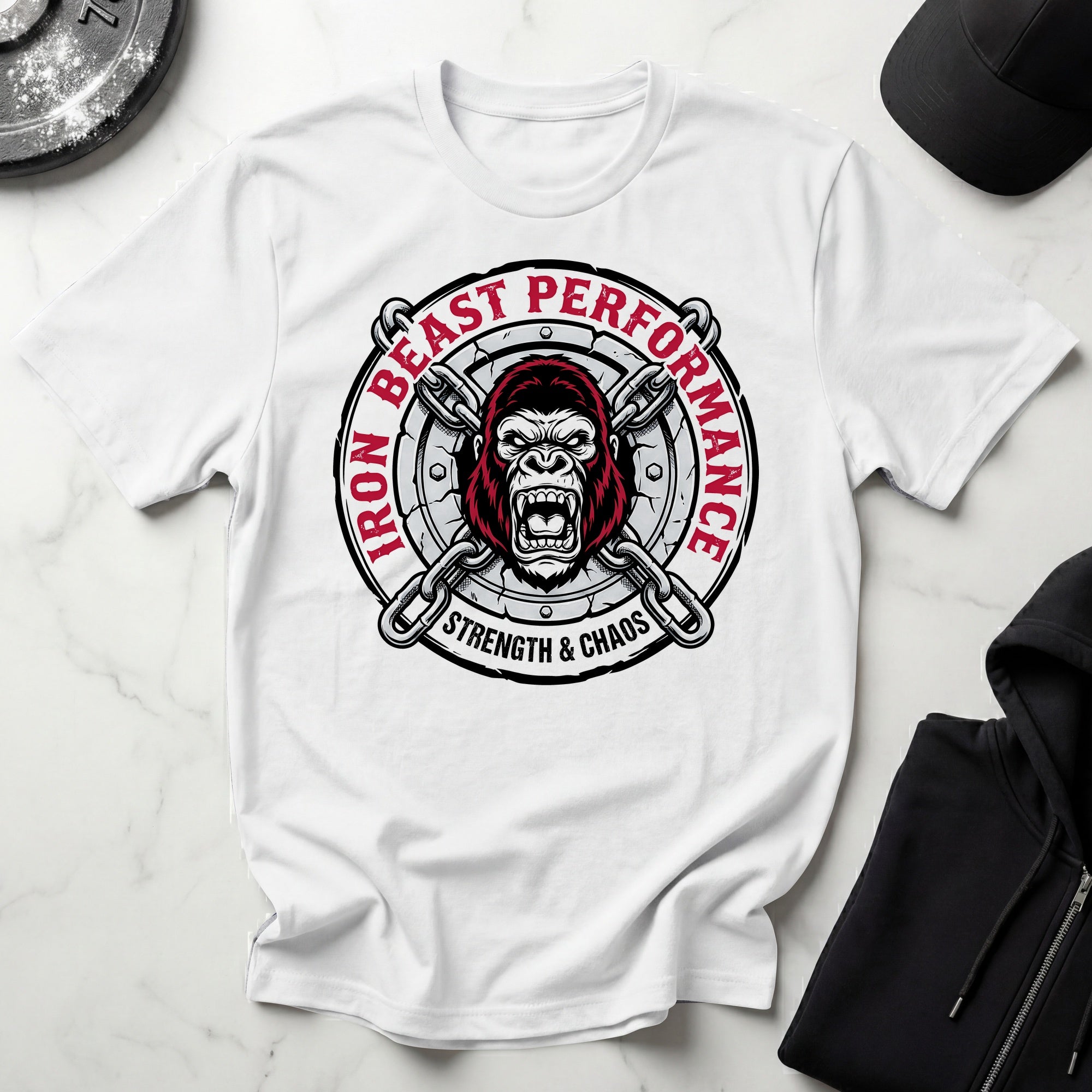 Iron Beast Performance Vintage Gym T-Shirt