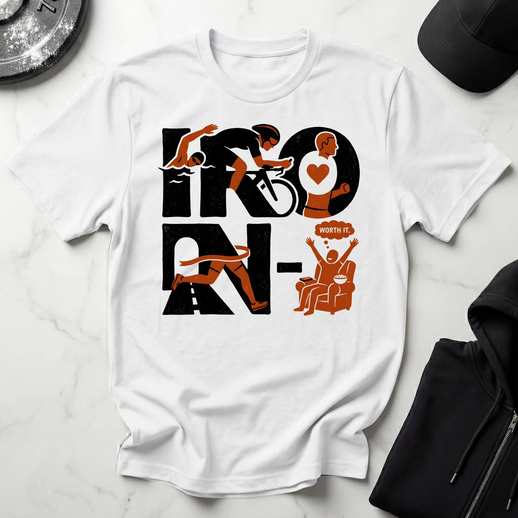 Ironman Triathlon Designer Gymwear T-Shirt