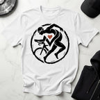 Triathlon Abstract Designer Gymwear T-Shirt