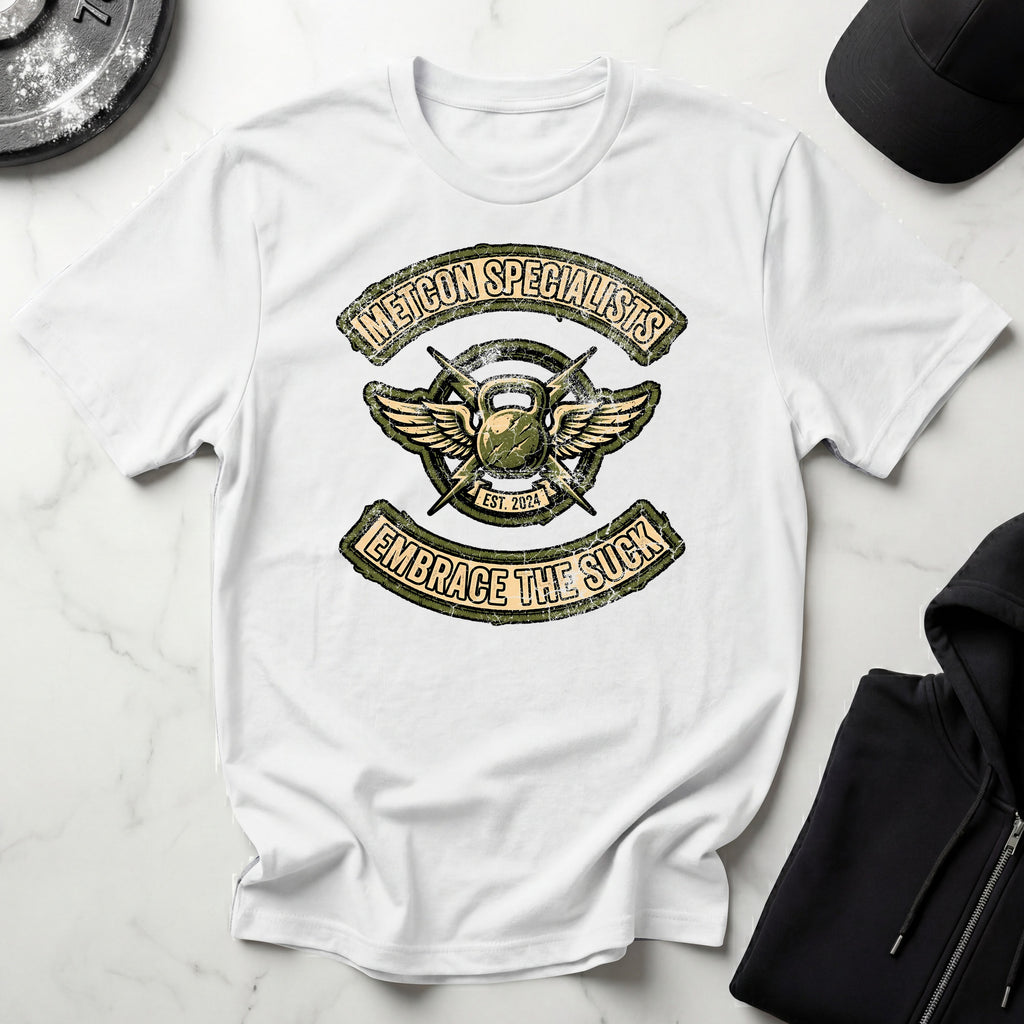 METCON SPECIALISTS Embrace The Suck Vintage Gym T-Shirt