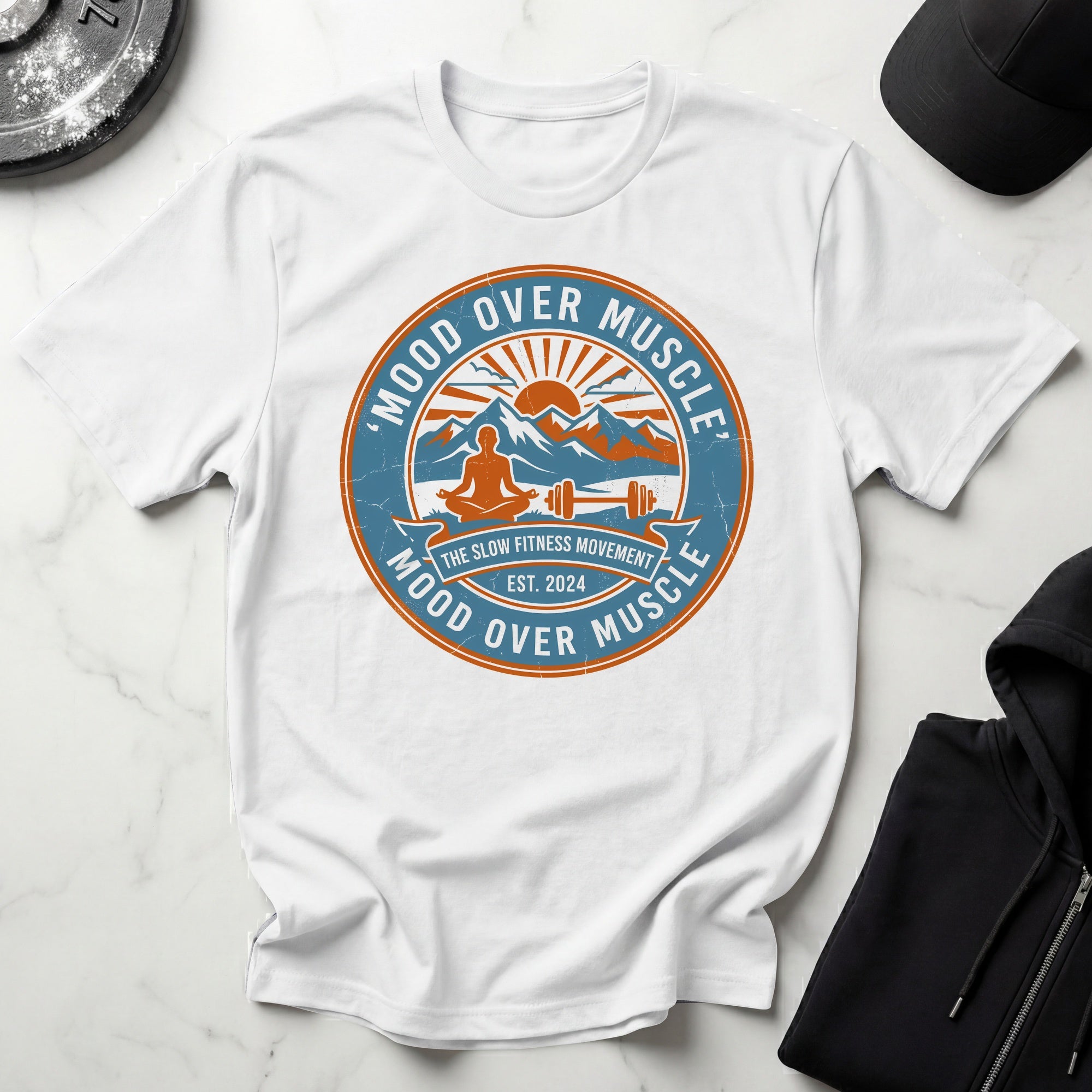 Mood Over Muscle Vintage Gym T-Shirt