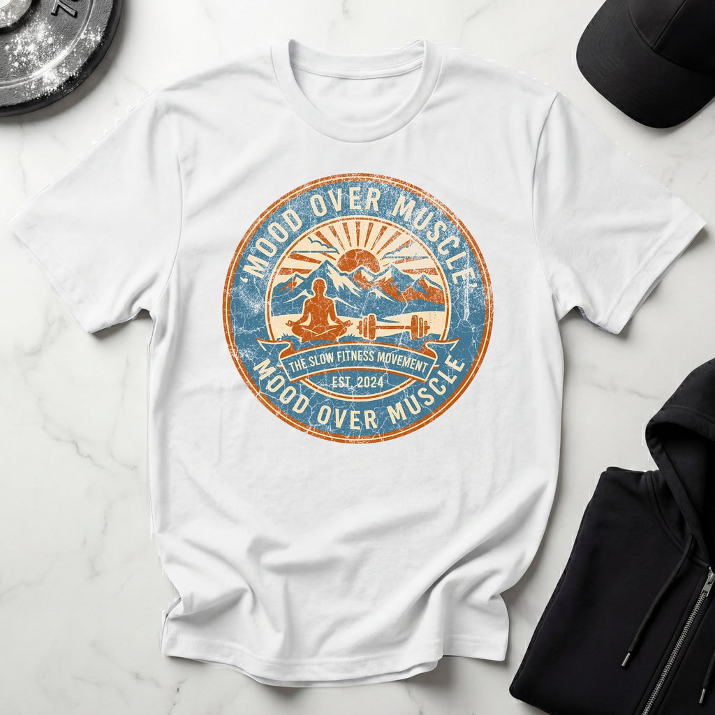 Mood Over Muscle Grunge Vintage Gym T-Shirt