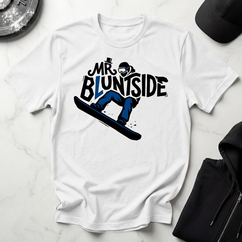Mr Bluntside Snowboarder Gym T-Shirt