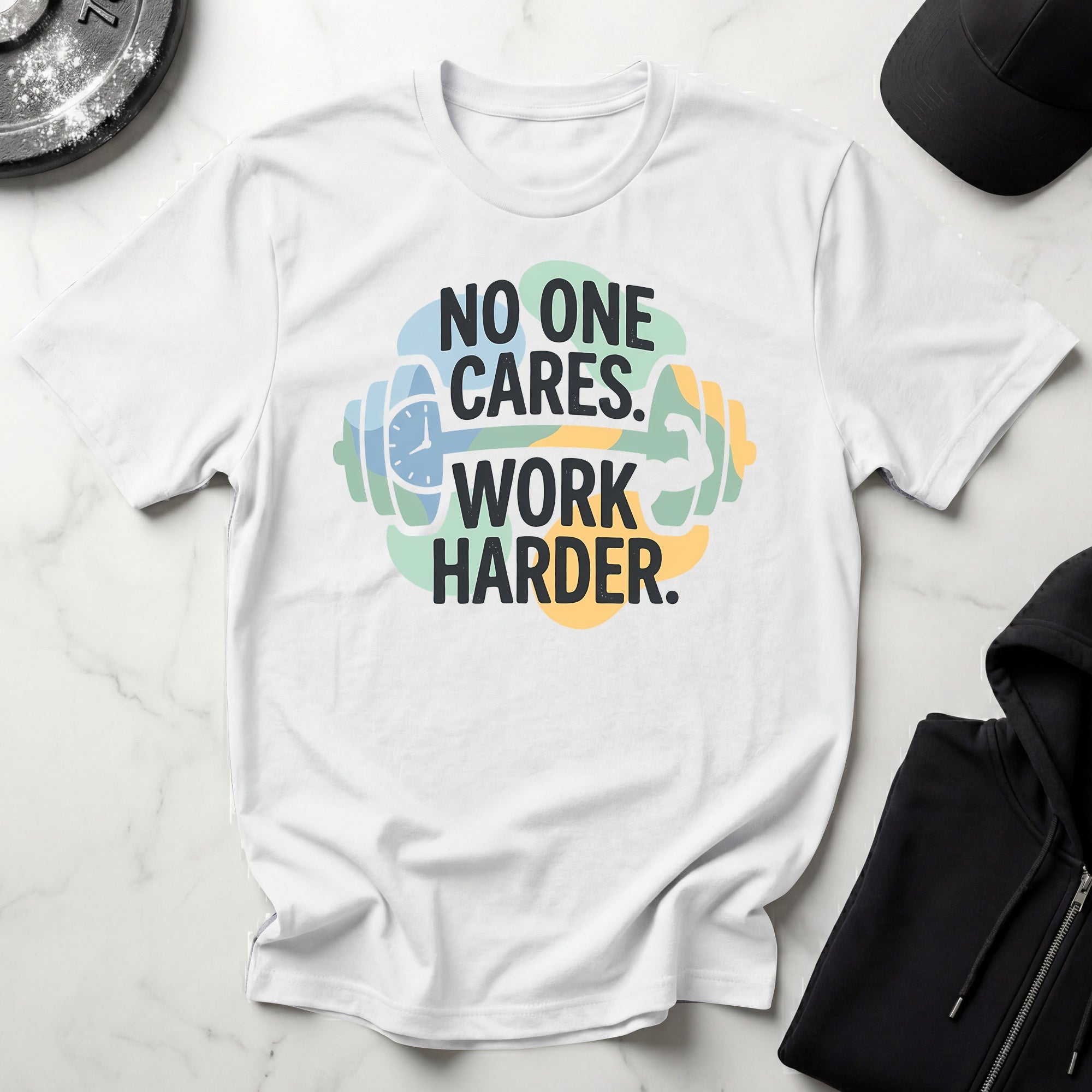 No One Cares Work Harder Gym T-Shirt