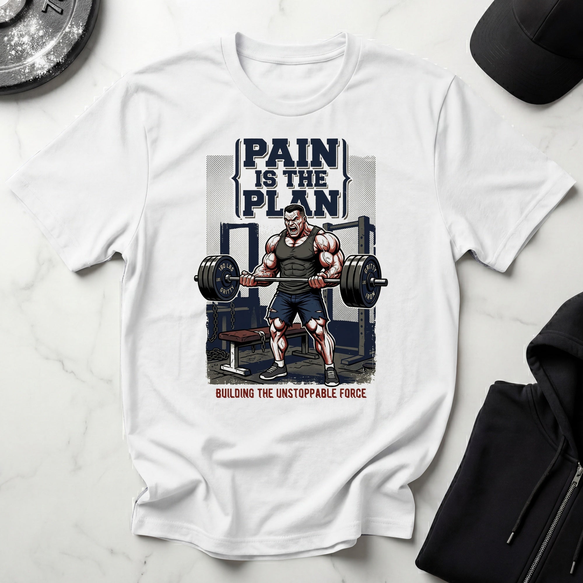 Pain Is The Plan 60s Gym T-Shirt
