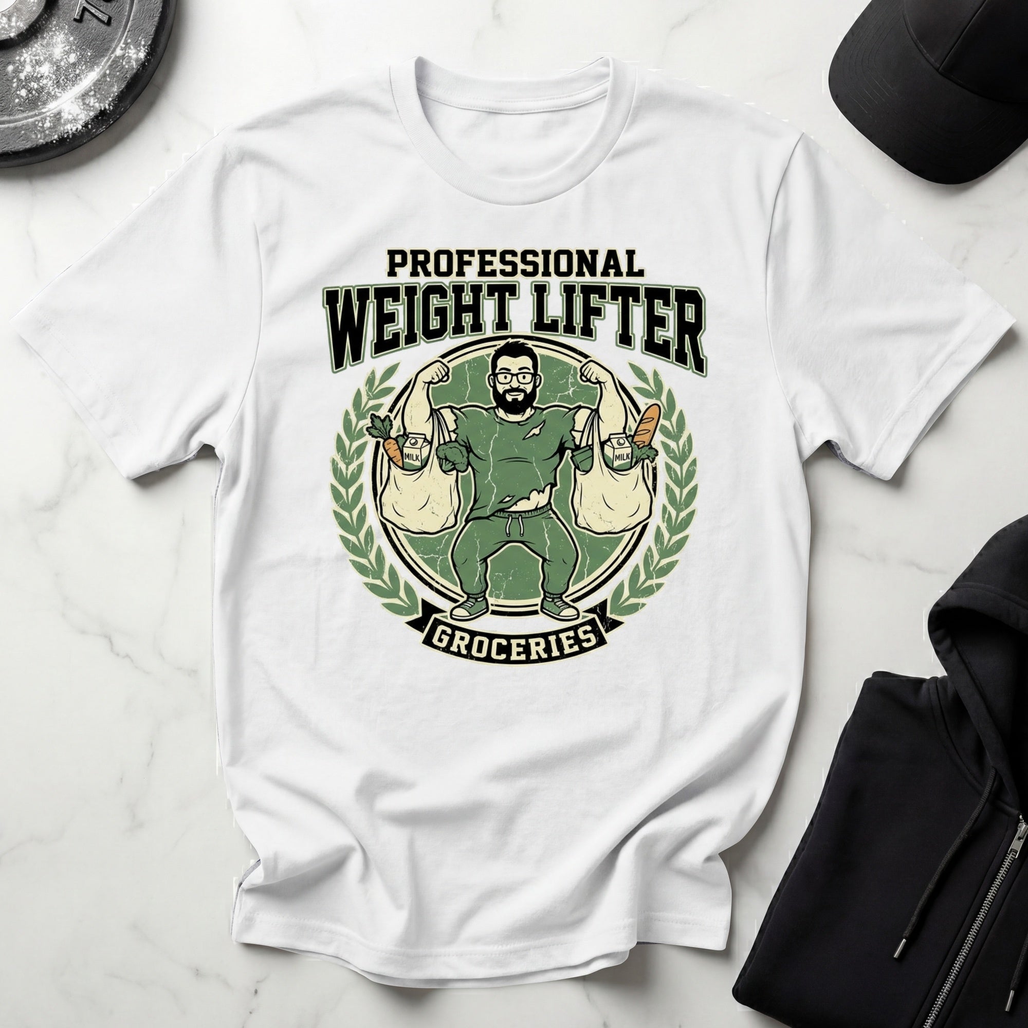 Professional Weight Lifter Groceries Gym T-Shirt